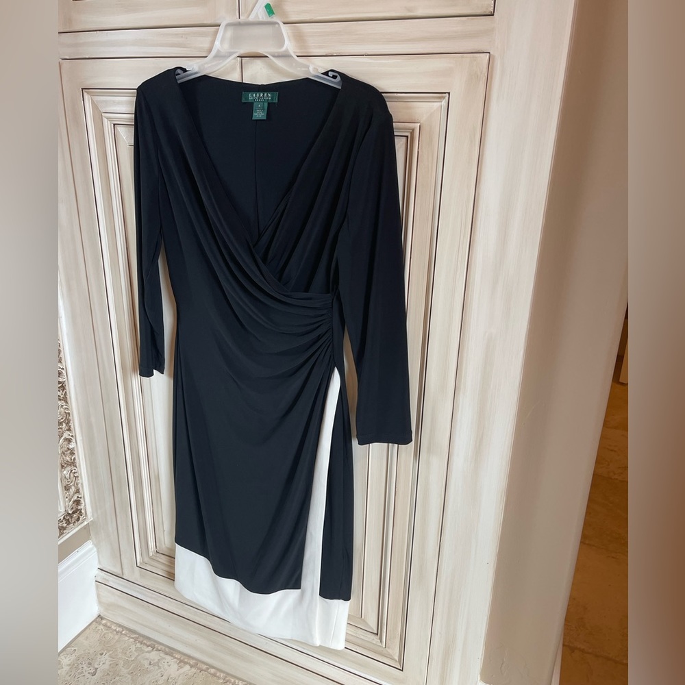 Beautiful black and white Ralph Lauren Dress worn one time to a wedding.